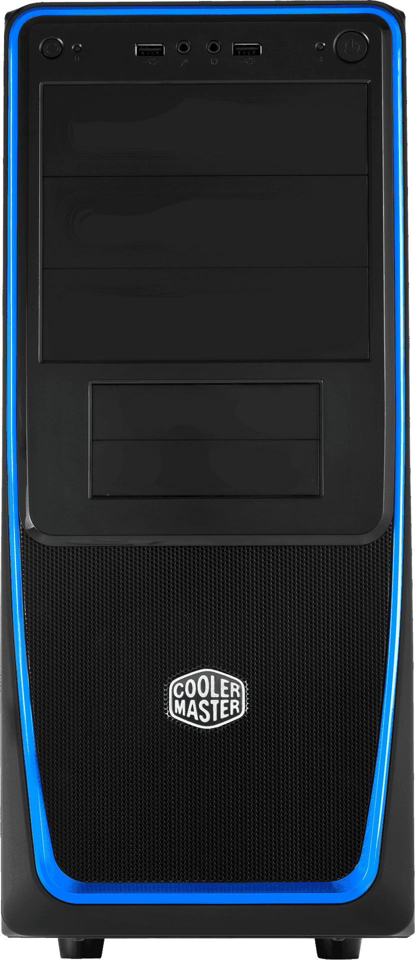 Cooler Master P C Case Blue Accents PNG Image