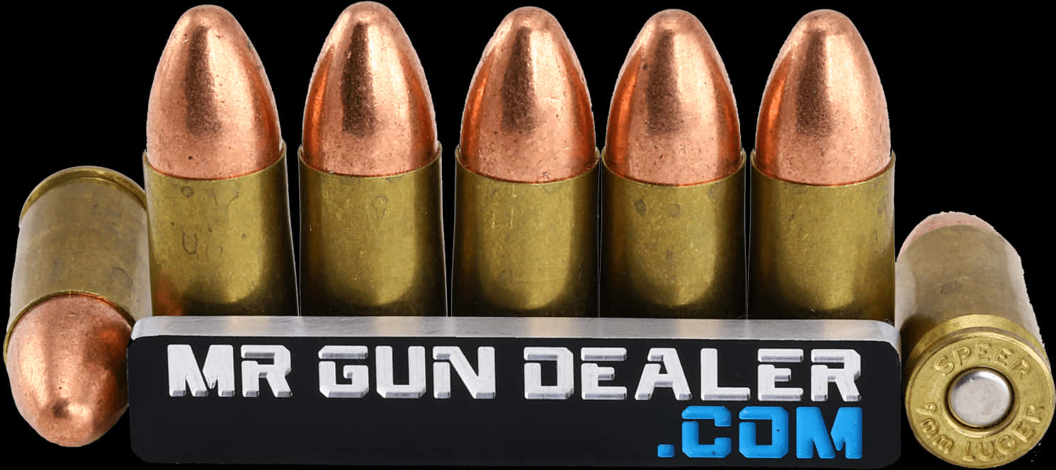 Copper Bullet Row Mr Gun Dealer PNG Image