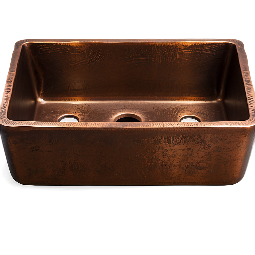 Copper Farmhouse Sink Png Cnp PNG Image