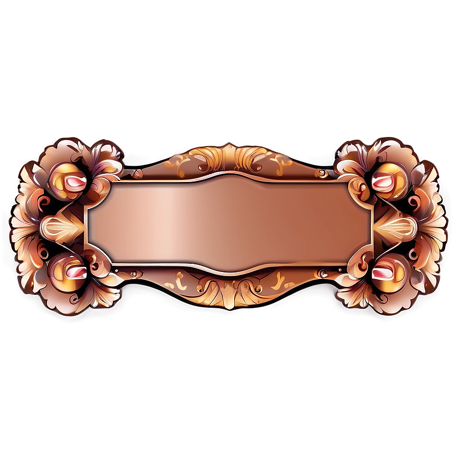 Copper Name Plate Png 06122024 PNG Image