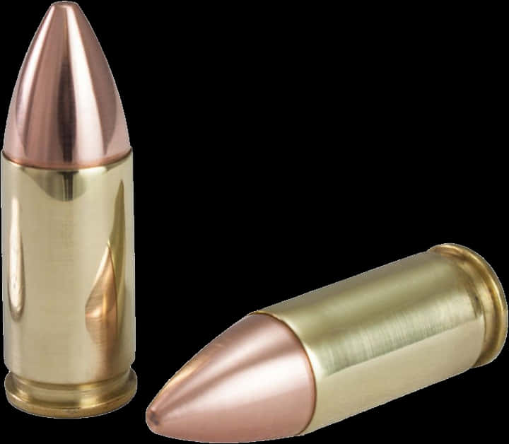 Copper Tipped Bullet Cartridge PNG Image