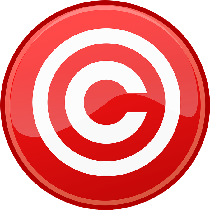 Copyright Symbol Target Design PNG Image