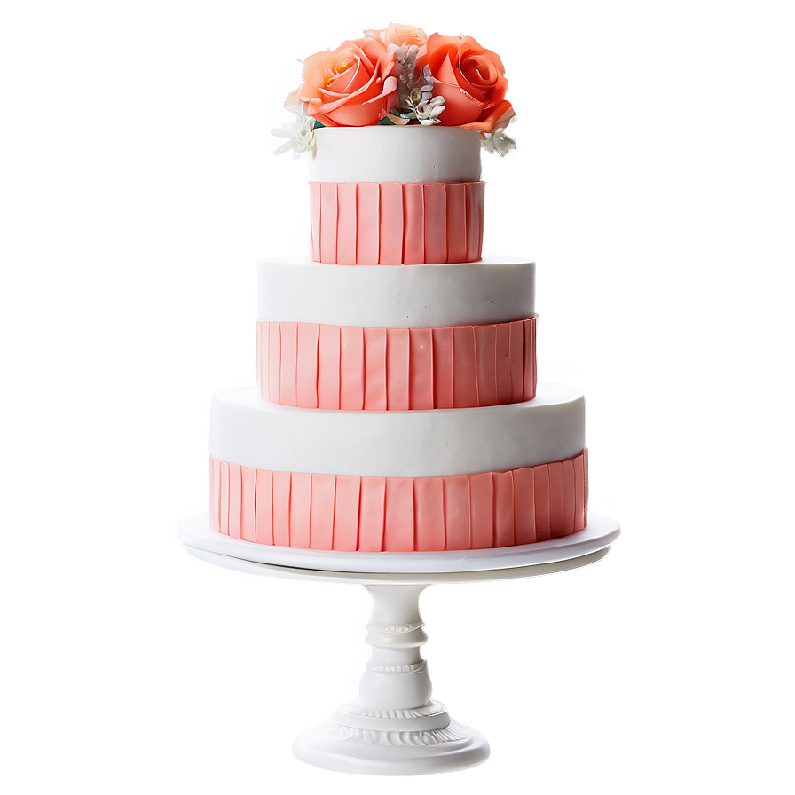 Coral Charm Wedding Cake Png Rrn PNG Image