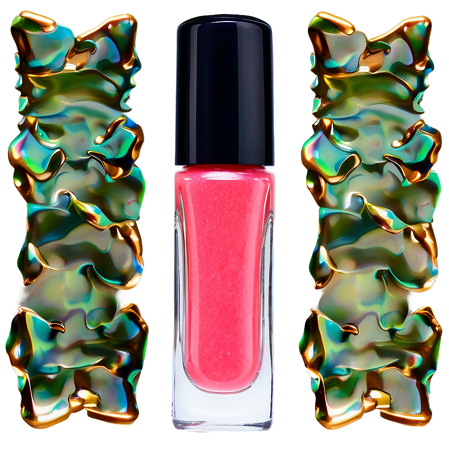 Coral Nail Polish Bottle Png 30 PNG Image