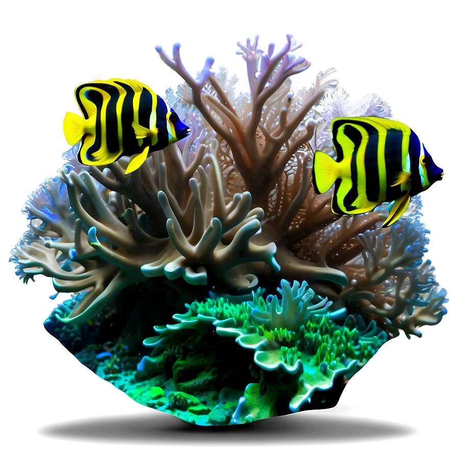 Coral Reef Diving Expedition Png Bed PNG Image