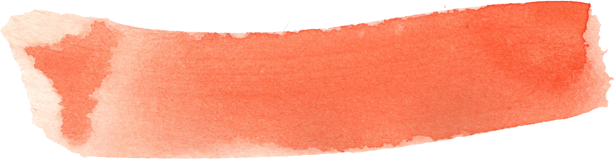 Coral Watercolor Brush Stroke PNG Image