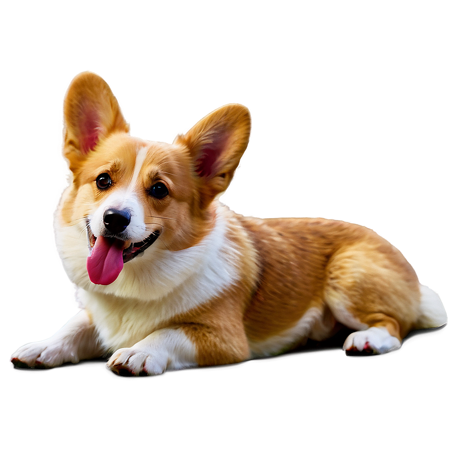 Corgi And Butterflies Png Cqk30 PNG Image