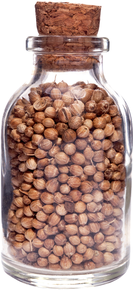 Coriander Seedsin Glass Jar PNG Image