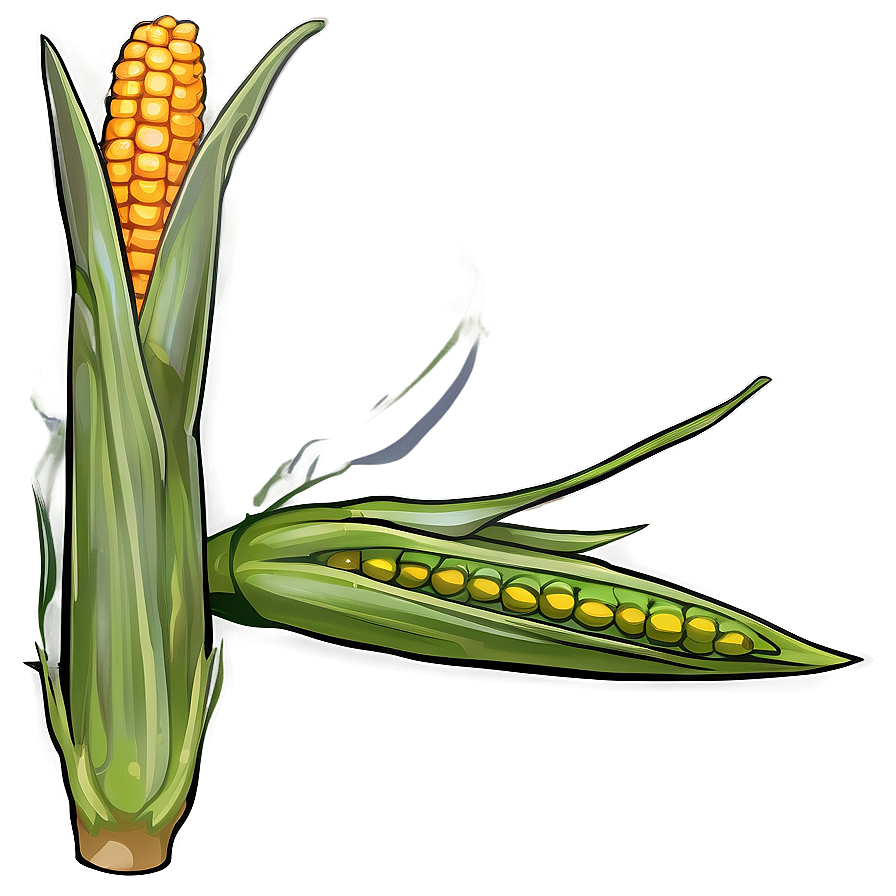 Corn Stalk Silhouette Png Oad PNG Image