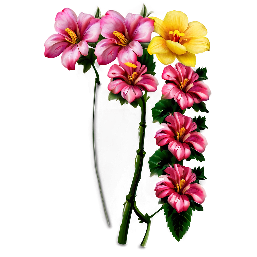 Corner Flower D PNG Image