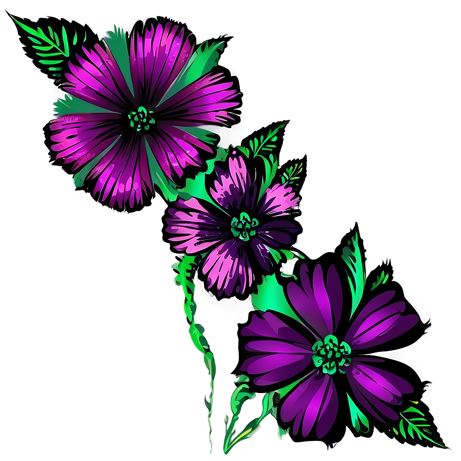 Corner Flower Silhouette Png 25 PNG Image