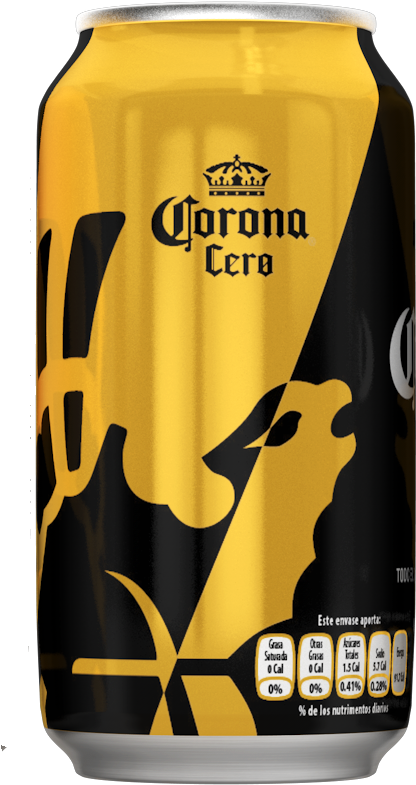 Corona Cero Non Alcoholic Beer Can PNG Image