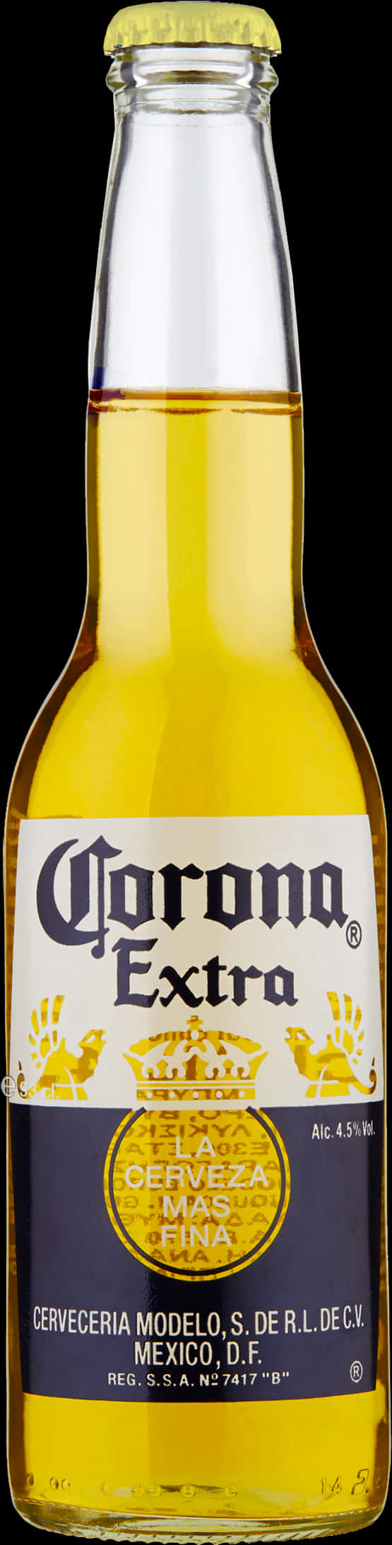 Corona Extra Beer Bottle PNG Image