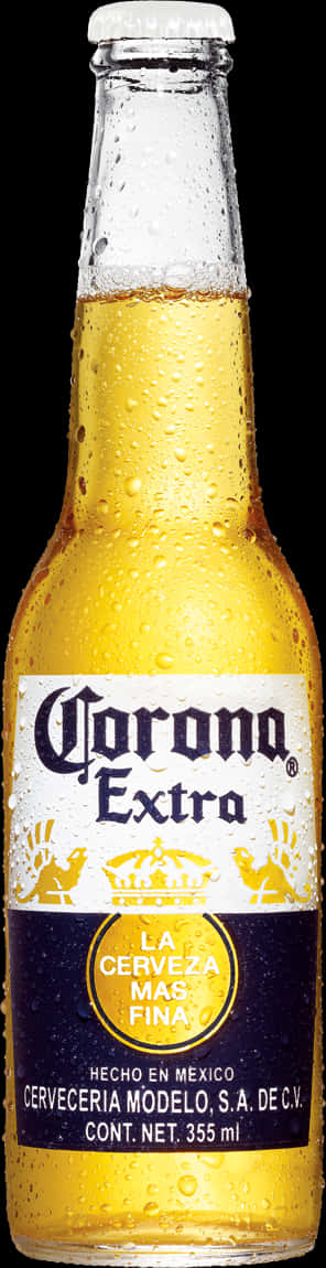 Corona Extra Beer Bottle PNG Image