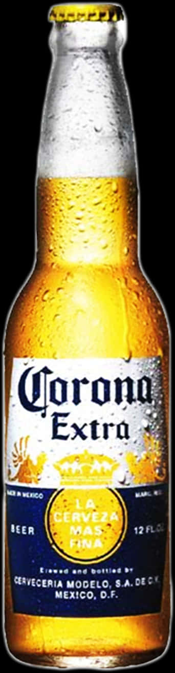 Corona Extra Beer Bottle PNG Image