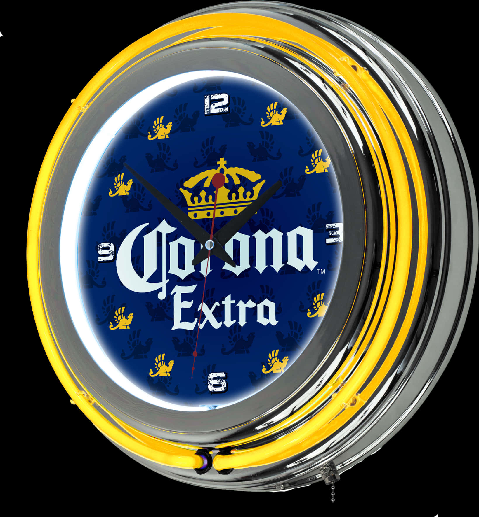 Corona Extra Beer Branded Wall Clock PNG Image