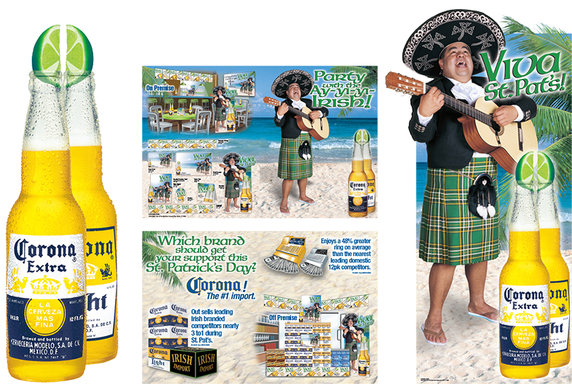 Corona St Patricks Day Promotion PNG Image