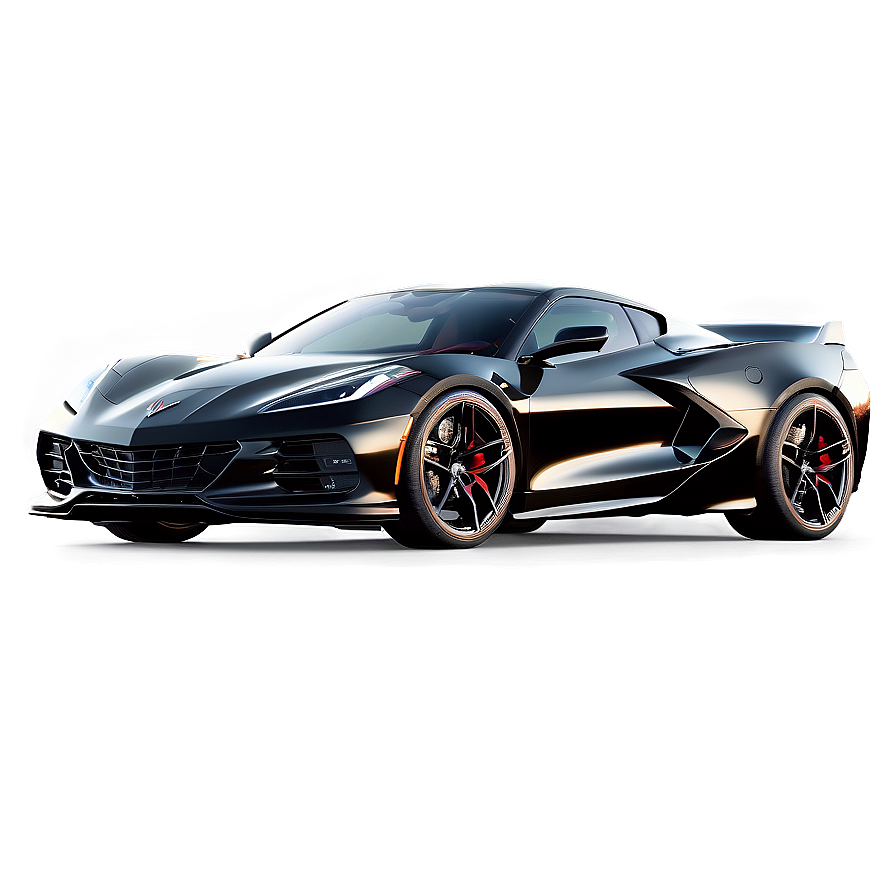 Corvette C8 With Custom Rims Png Nlj43 PNG Image