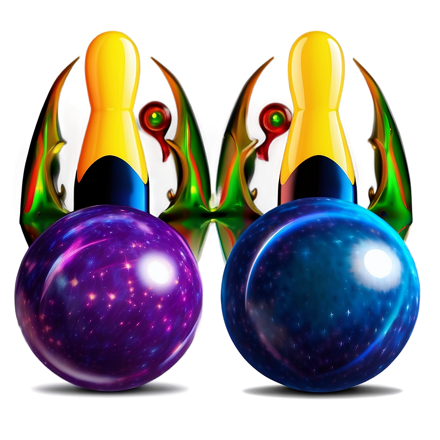 Cosmic Bowling Ball Design Png 05232024 PNG Image