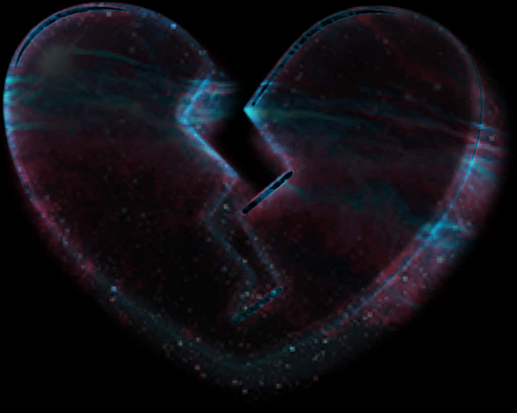 Cosmic_ Broken_ Heart_ Illustration.jpg PNG Image