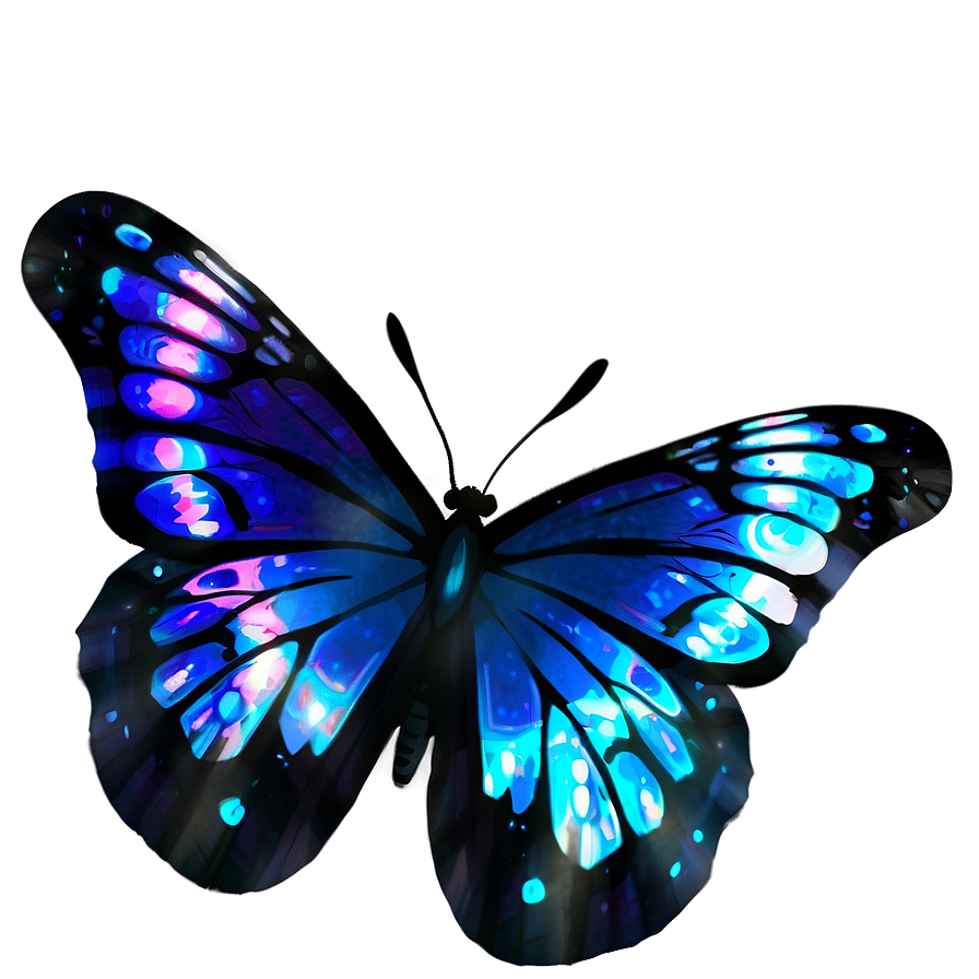 Cosmic Glow Butterfly Png Wmf31 PNG Image