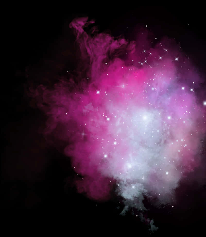 Cosmic_ Pink_ Nebula PNG Image