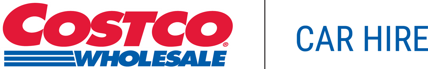 Costco Wholesaleand Car Hire Logos PNG Image