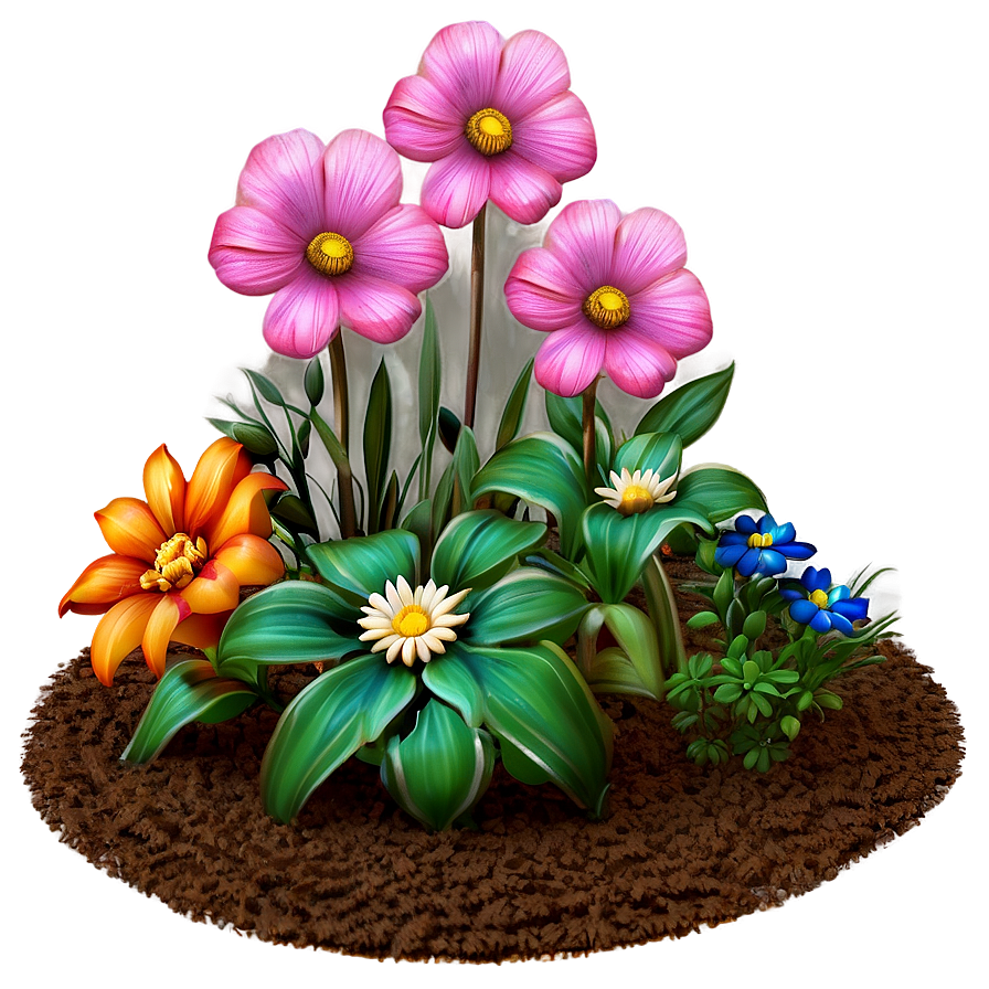 Cottage Flower Bed Png 06272024 PNG Image