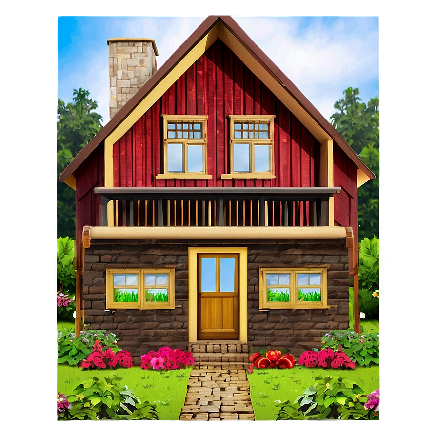 Cottage Houses Png Vcs2 PNG Image