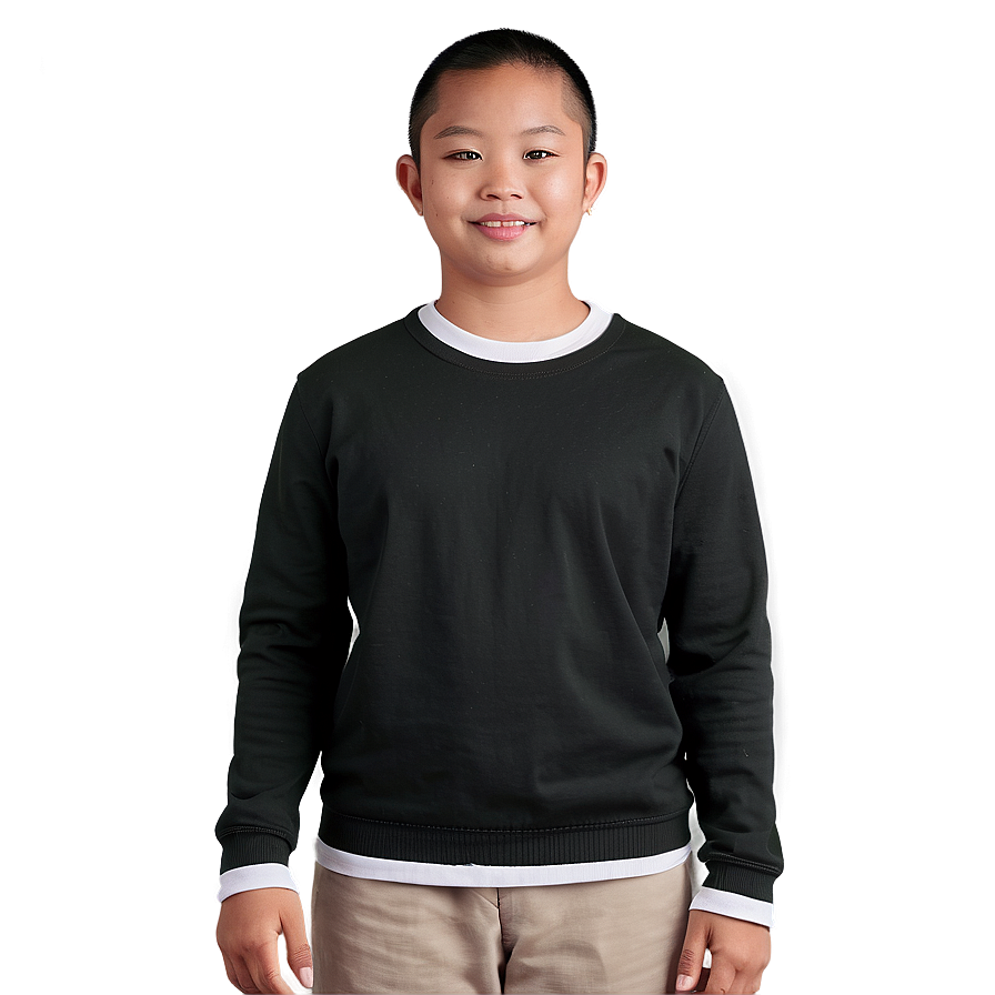 Cotton Crewneck Top Png Xgw15 PNG Image