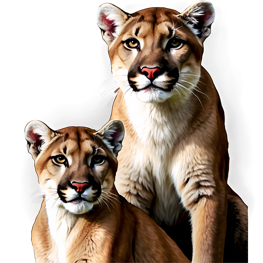 Cougar Family Png Pkq PNG Image