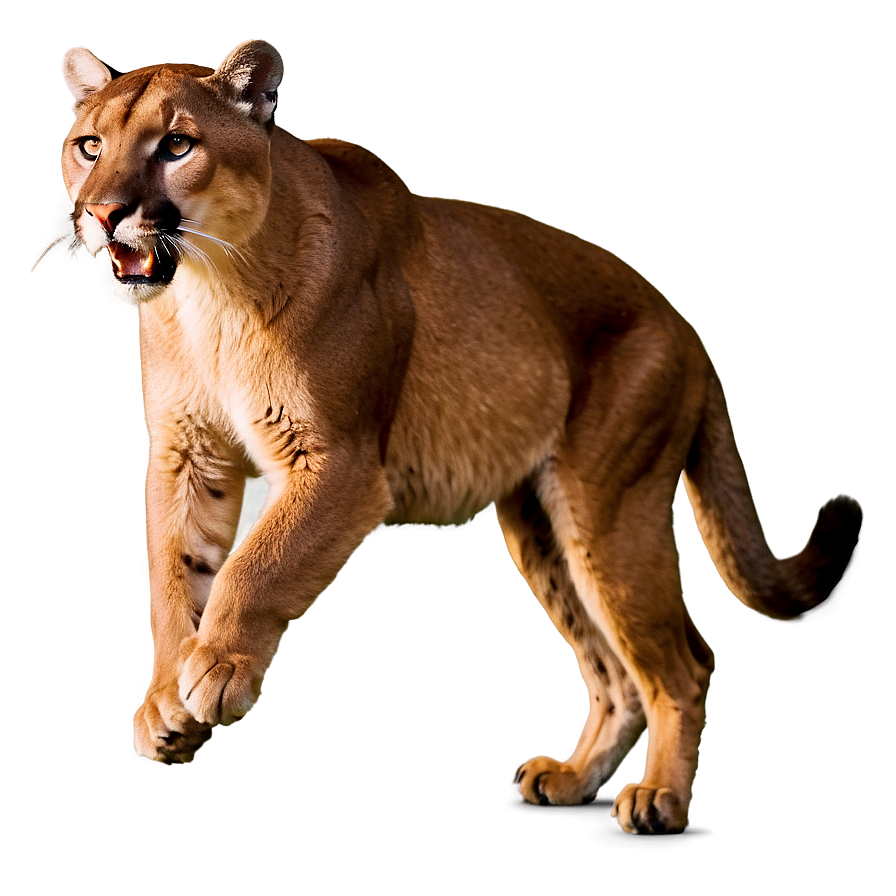 Cougar In Action Png Njg98 PNG Image