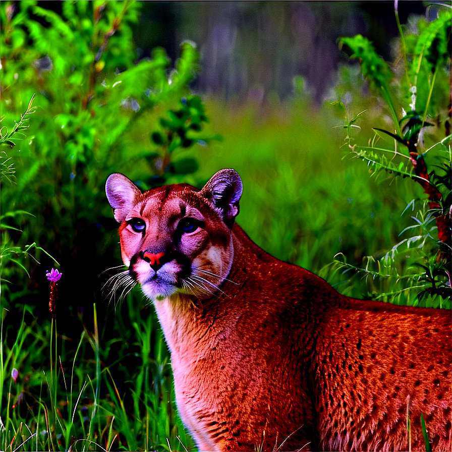 Cougar In Habitat Png Cbx PNG Image