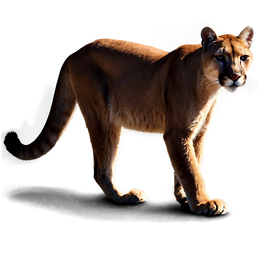 Cougar In The Shadows Png Mht3 PNG Image