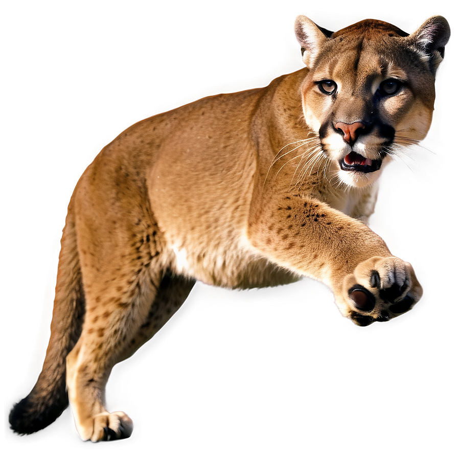 Cougar In The Shadows Png Qbp PNG Image