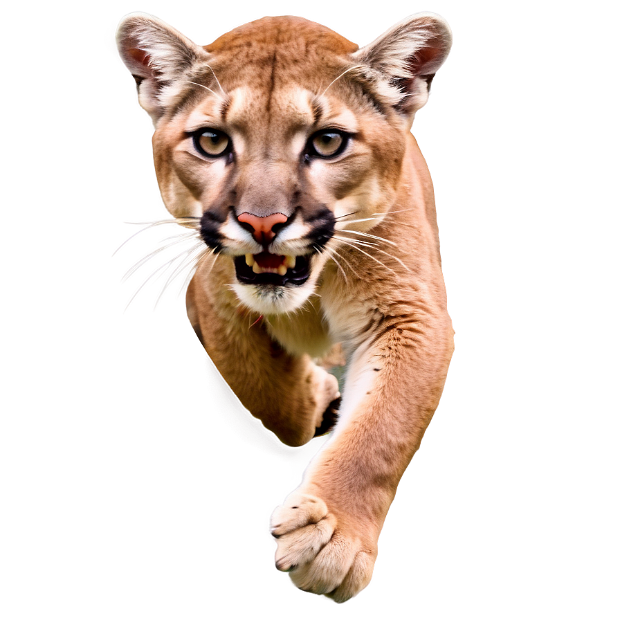 Cougar Leaping Png Vwu51 PNG Image