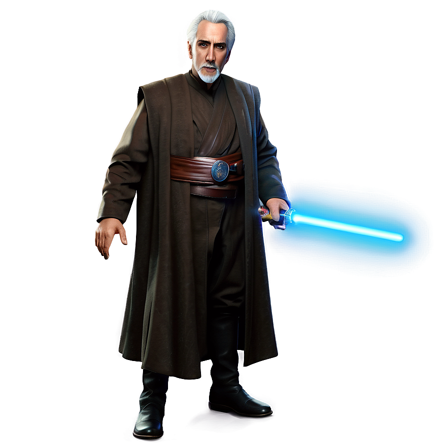 Count Dooku Jedi Master Png 06292024 PNG Image