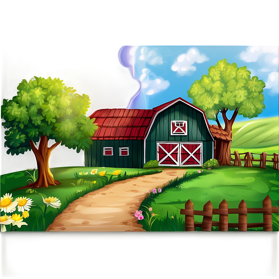 Country Farm Path Png 6 PNG Image