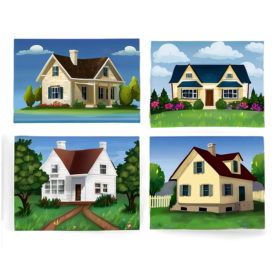 Country Houses Png Kqt PNG Image