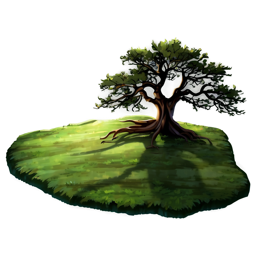 Countryside Tree Shadow Png Qcu PNG Image