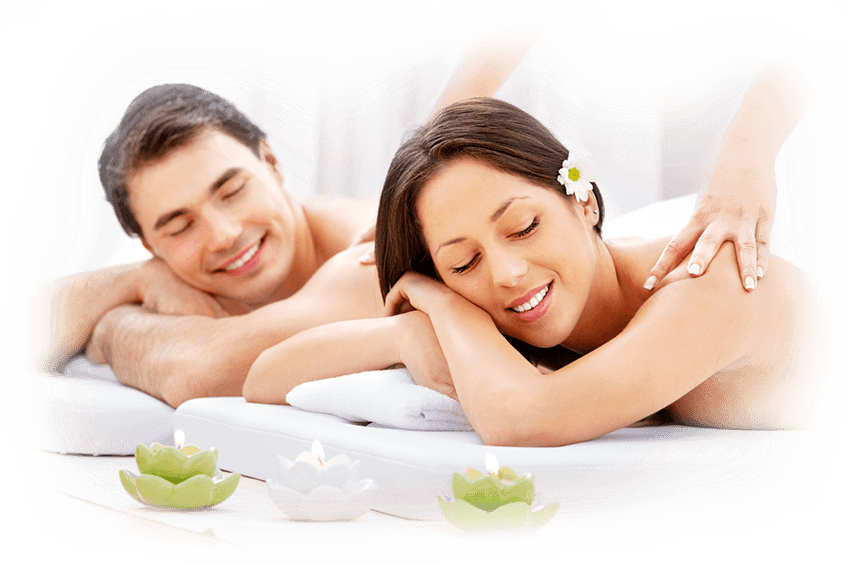 Couples Spa Massage Relaxation PNG Image