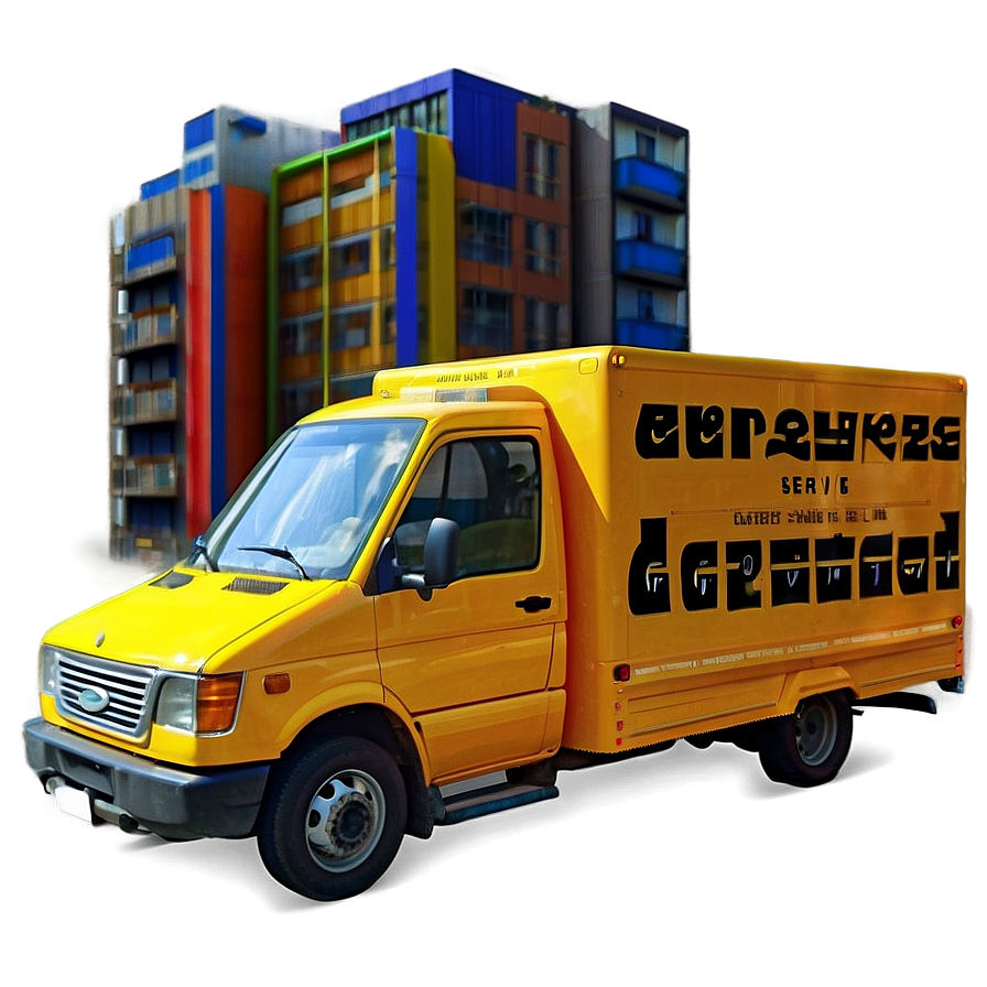 Courier Service Truck Png 93 PNG Image