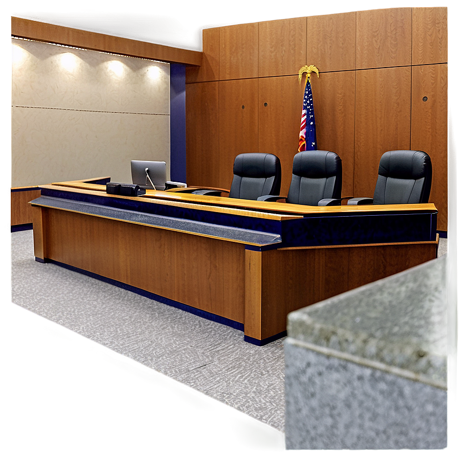 Courtroom Clerk Workspace Png 06262024 PNG Image