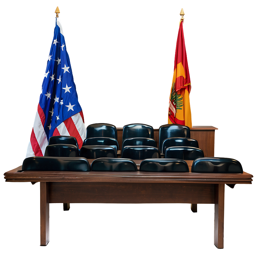 Courtroom Flag Display Png Ysx PNG Image