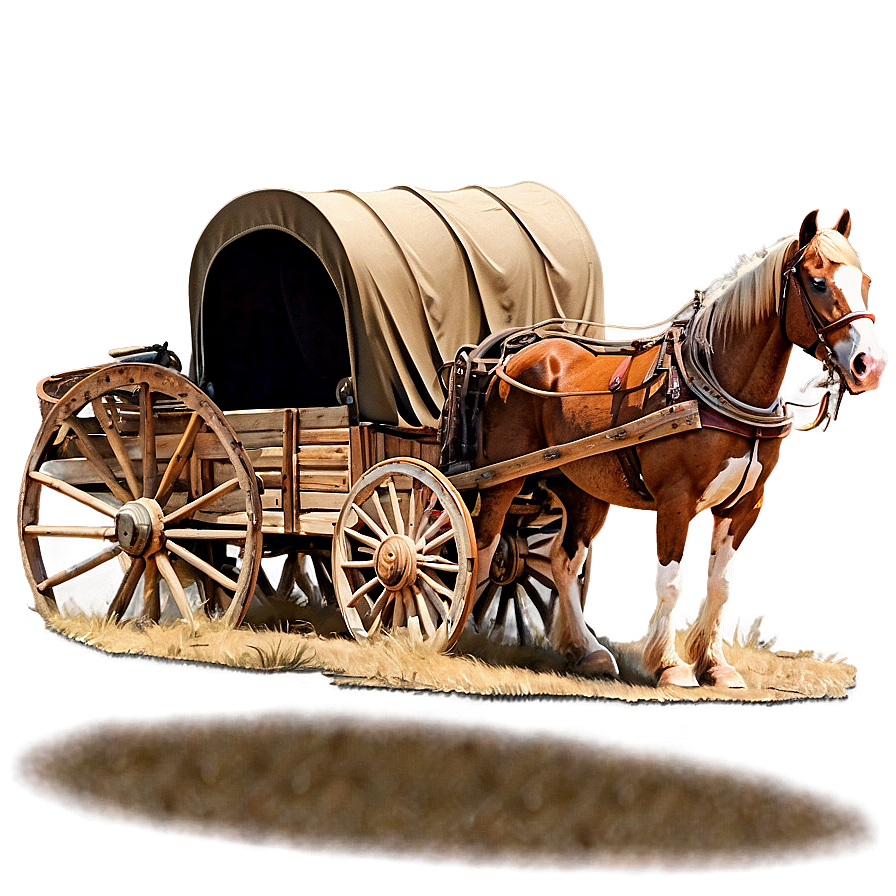 Covered Wagon At Sunrise Png Dmk89 PNG Image