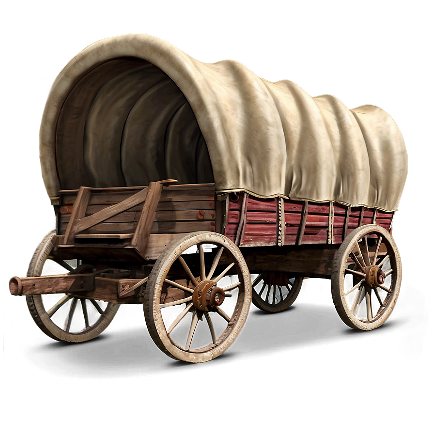 Covered Wagon In Mountain Pass Png 06292024 PNG Image