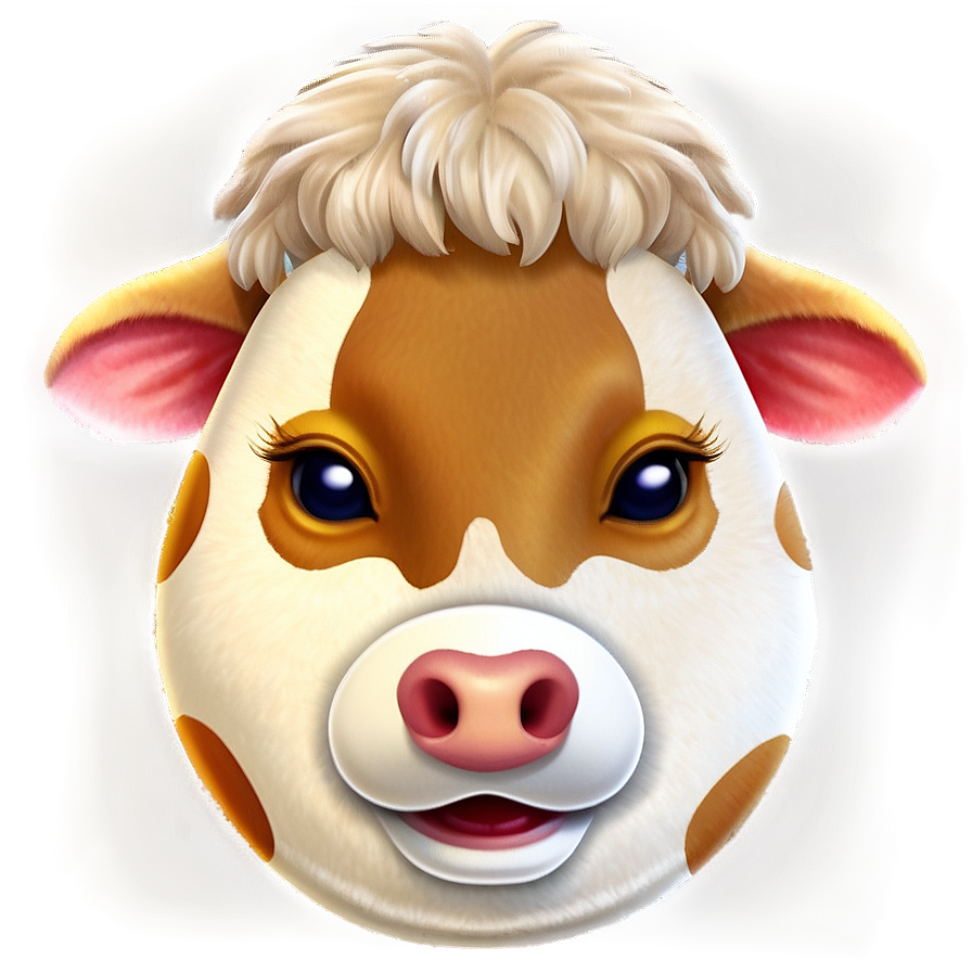 Cow Face Emoji Png Sof67 PNG Image