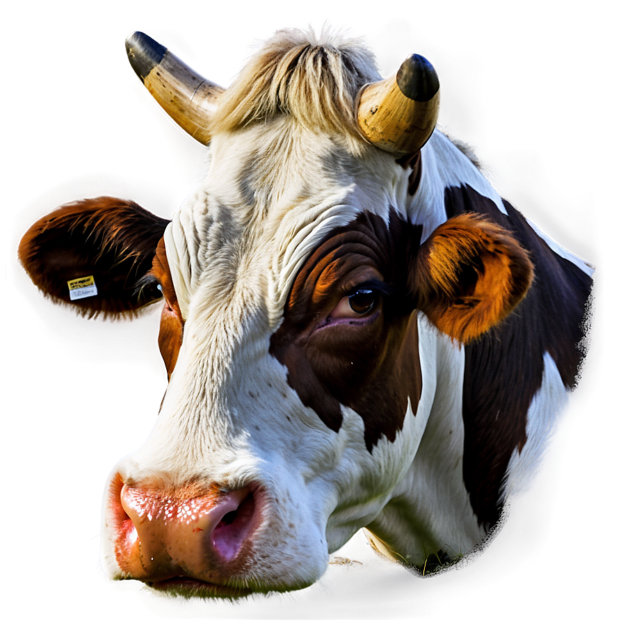 Cow Head Portrait Png Mkj12 PNG Image