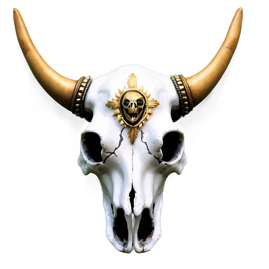 Cow Skull With Crown Png 06132024 PNG Image