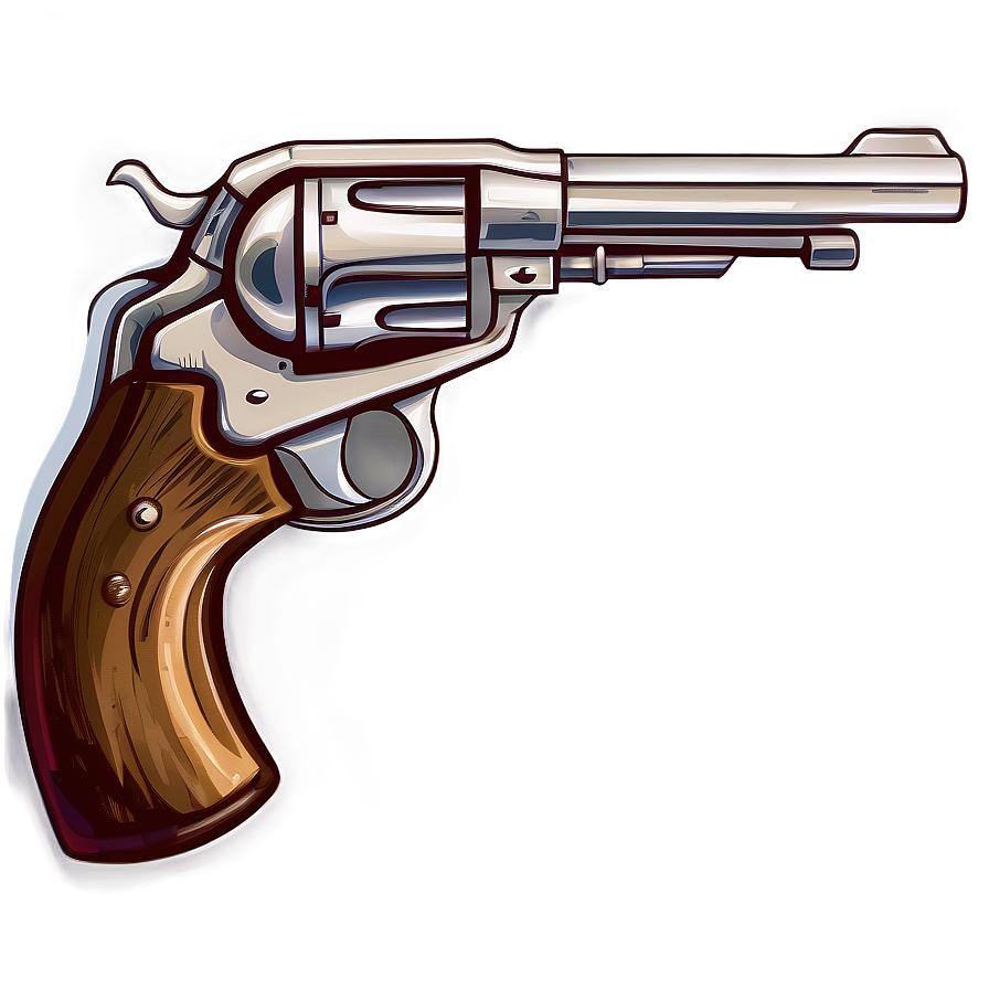 Cowboy Revolver Clipart Png 05242024 PNG Image